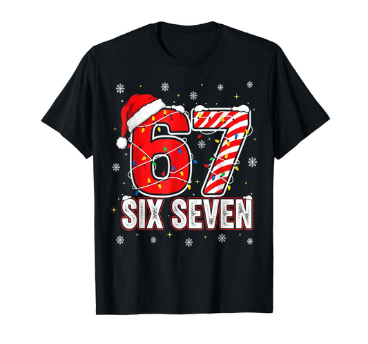 Funny Six Seven 67 Christmas Holiday Women Kids Xmas T-Shirt