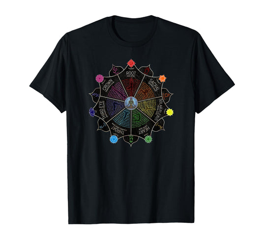 Yoga Meditation Chakra Affirmations T-Shirt