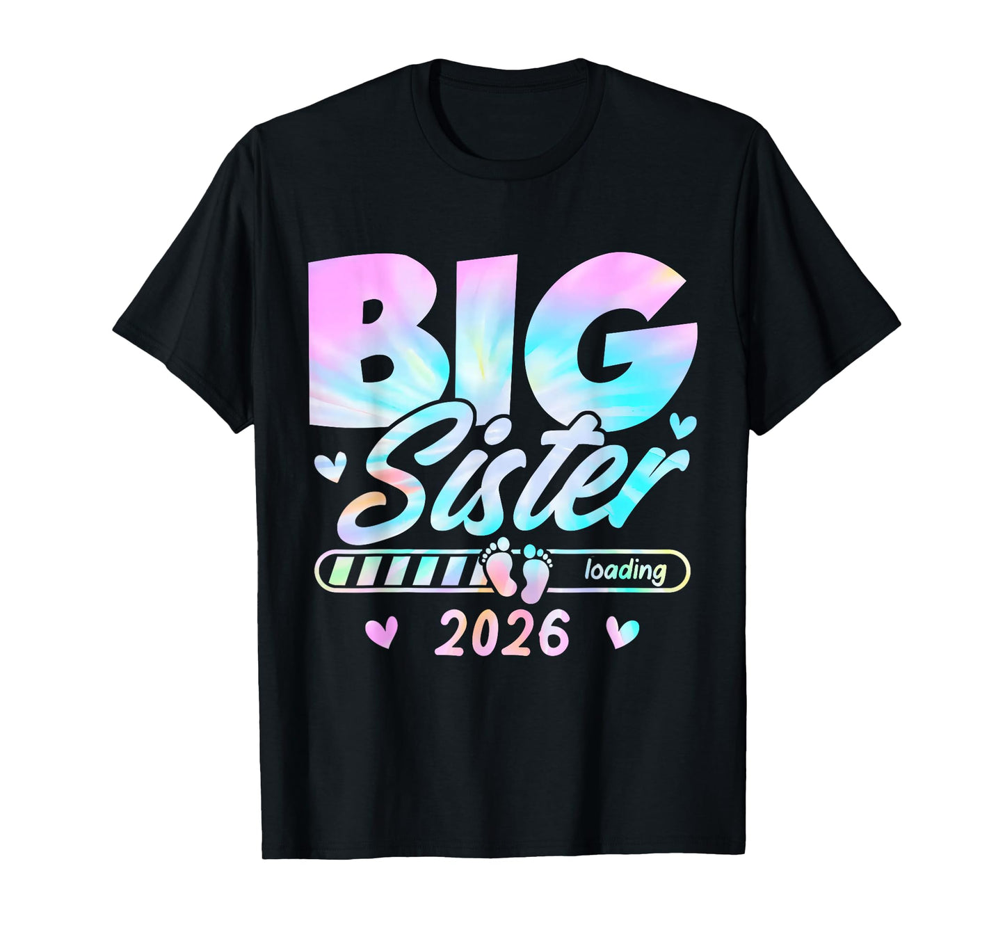 Kids Big Sister Loading 2026 Promoted to Big Sister 2026 T-Shirt
