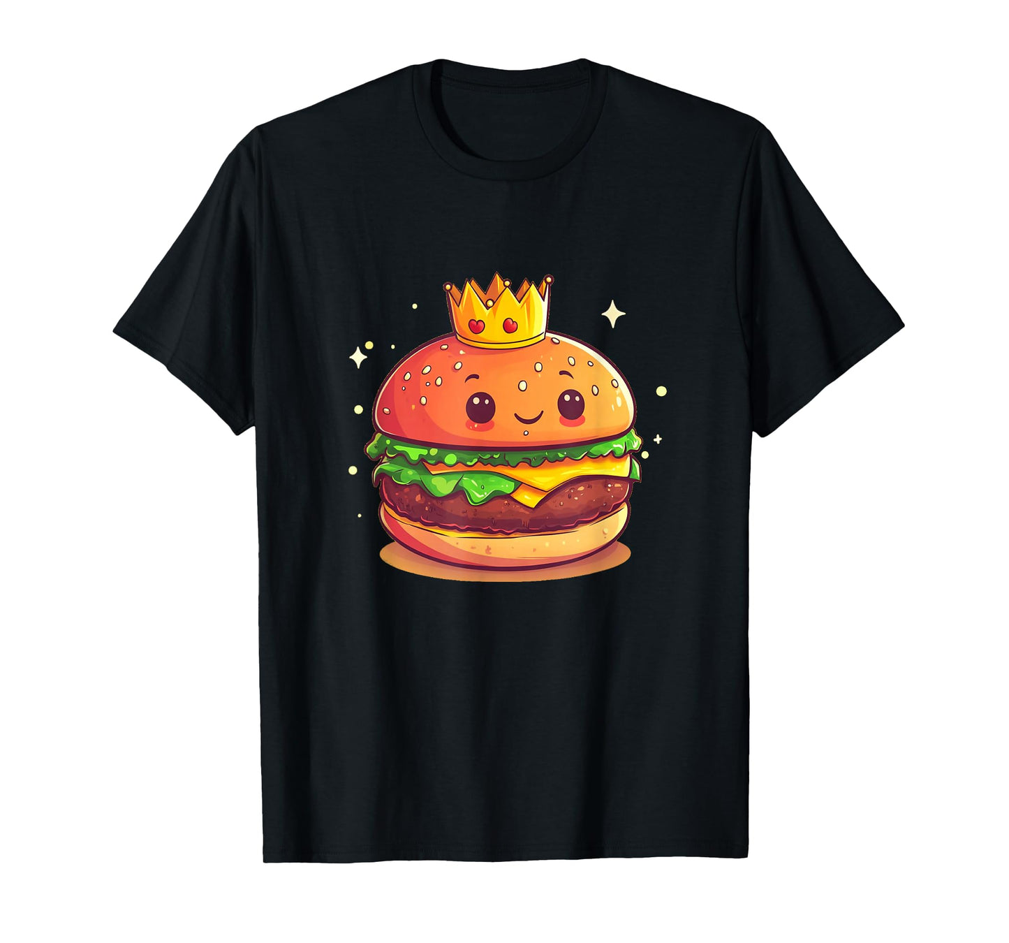 Cool Burger with Crown Costume for King T-Shirt