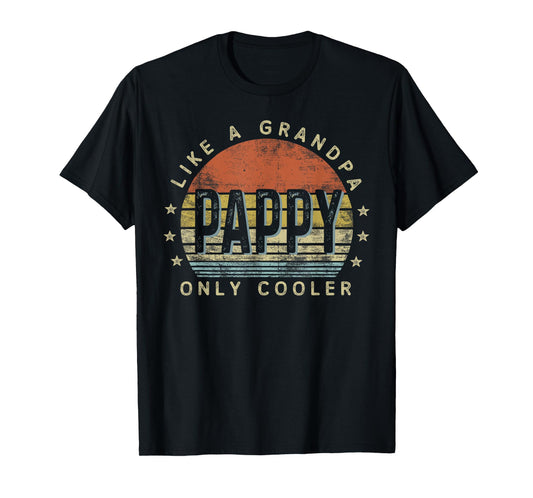 Pappy Like a Grandpa Only Cooler Pappy Gifts Vintage Style T-Shirt