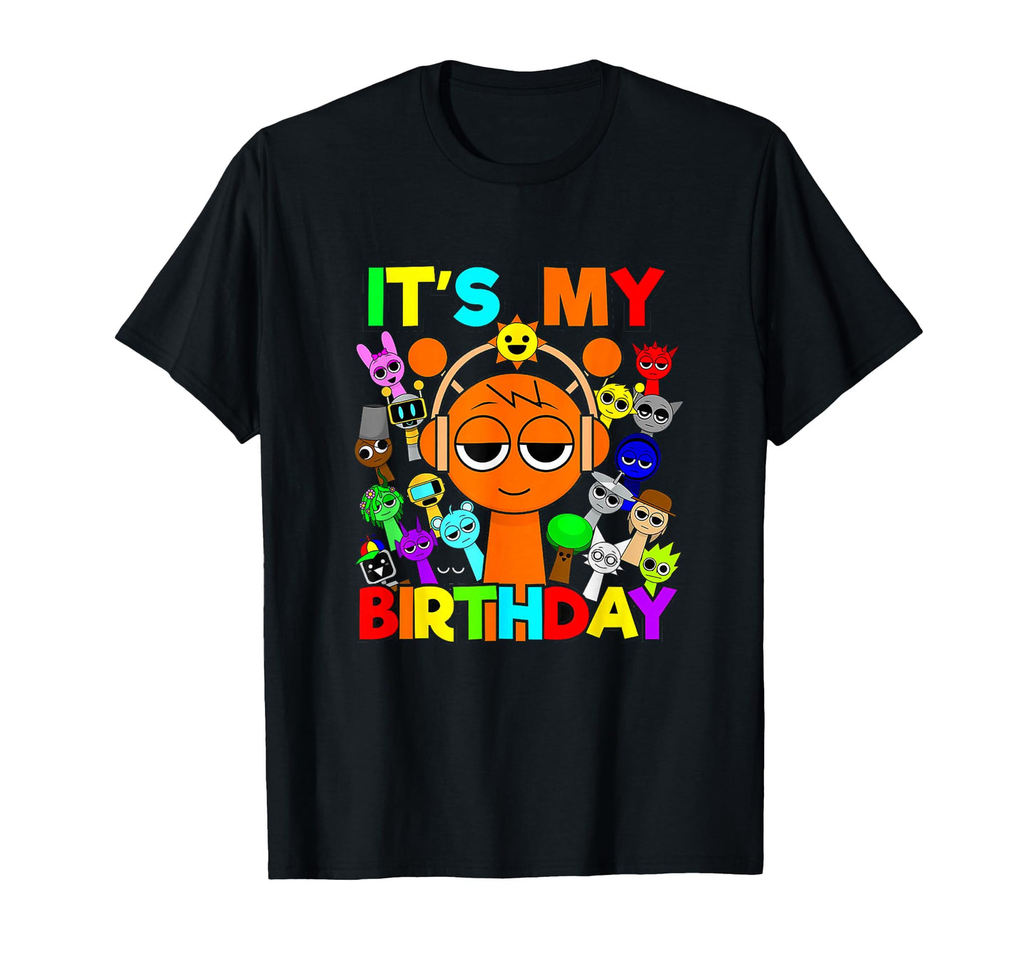 Happy Birthday Sprunky! | Oren Simon Pinki Raddy Funbot T-Shirt