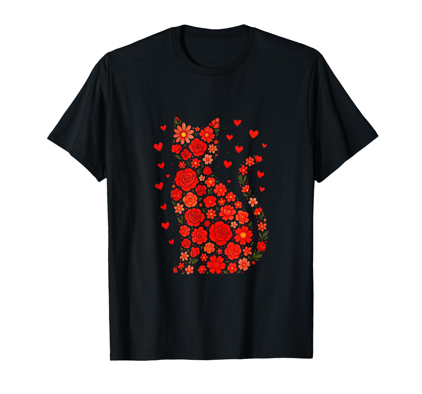 Meowentines Day - Funny Cat Lovers Hearts T-Shirt