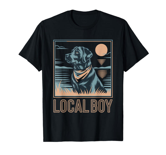 Local Boy Labrador Hunting Dog Duck Hunting T-Shirt