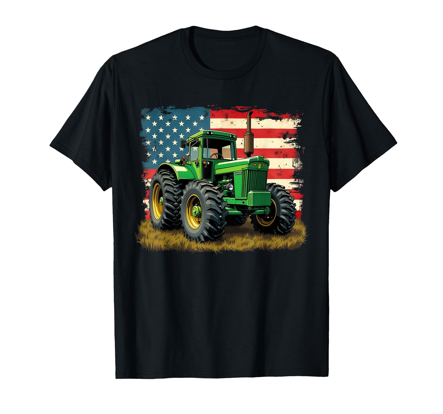 Agriculture Farm Tractor USA Flag tractor American farm USA T-Shirt