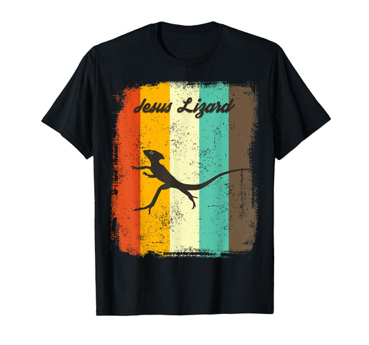 Jesus Lizard Retro 70s Vintage Reptile Lover T-Shirt