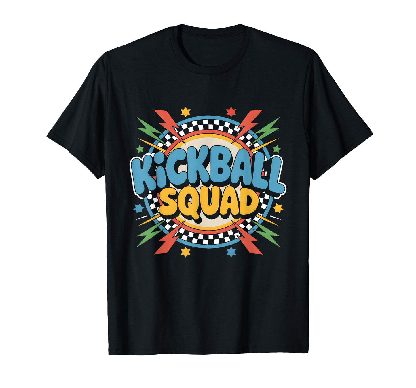 Kickball Squad Teammate Sports Lover Retro T-Shirt