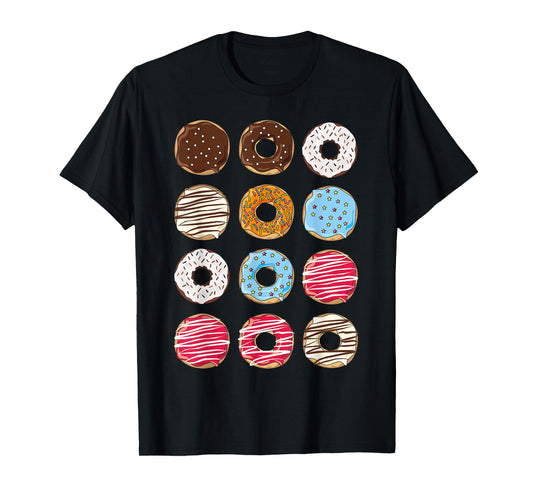 Dozen Donuts Doughnut Box Donut Halloween Costume Dress-up T-Shirt