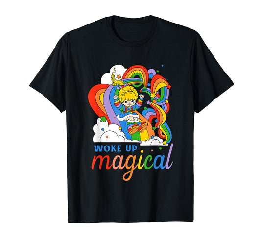 Rainbow Brite Woke Up Magical Vintage Rainbow Slide T-Shirt