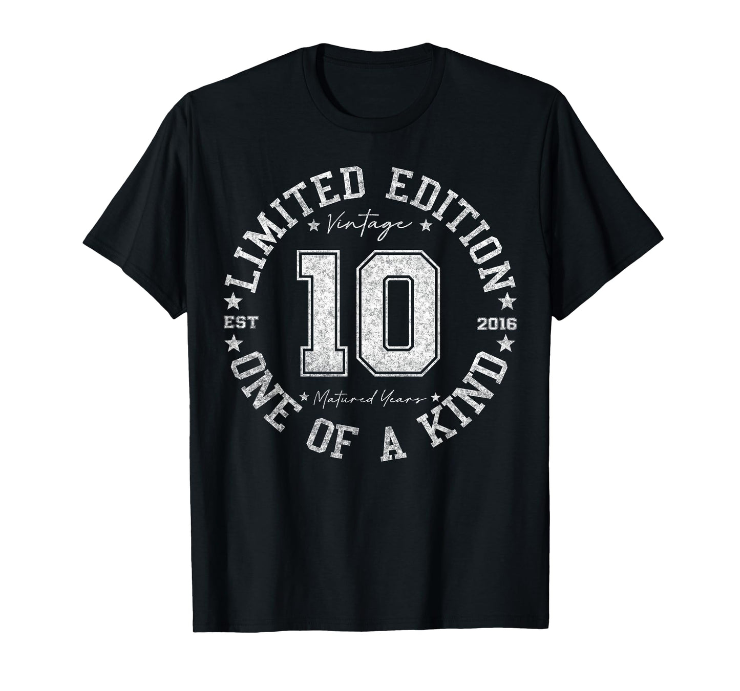 10 Year Old Gifts Vintage 2016 Limited Edition 10th Birthday T-Shirt