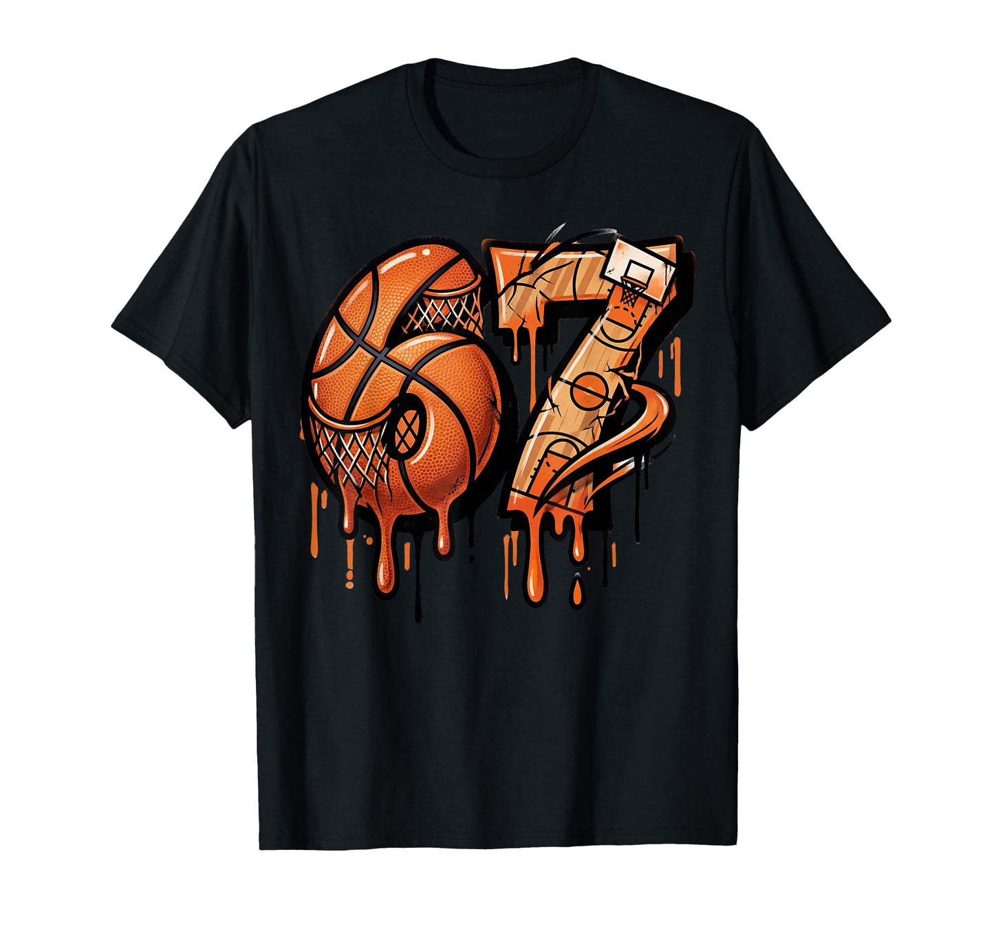 67 Basketball Ice Cream Drip Six Seven T-Shirt