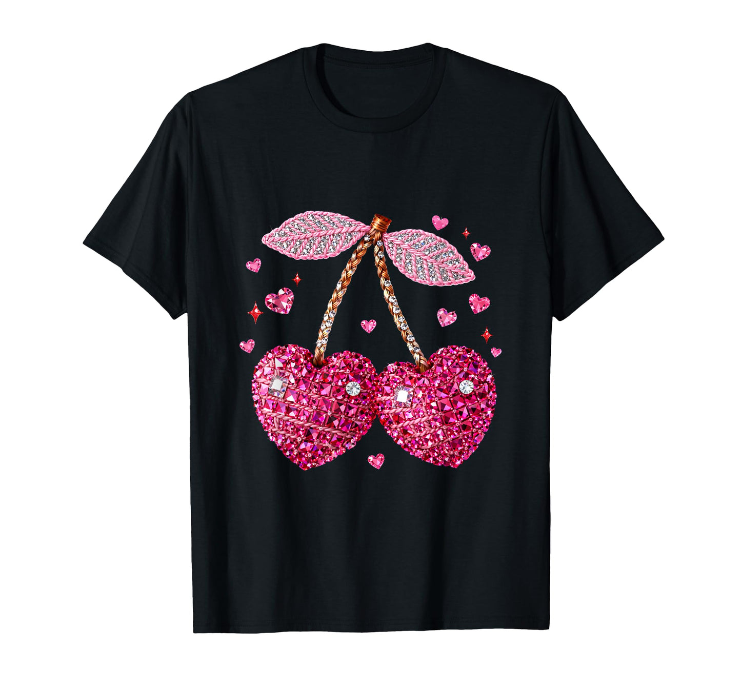 Gemstone Cute Lovely Valentine Coquette Couple T-Shirt