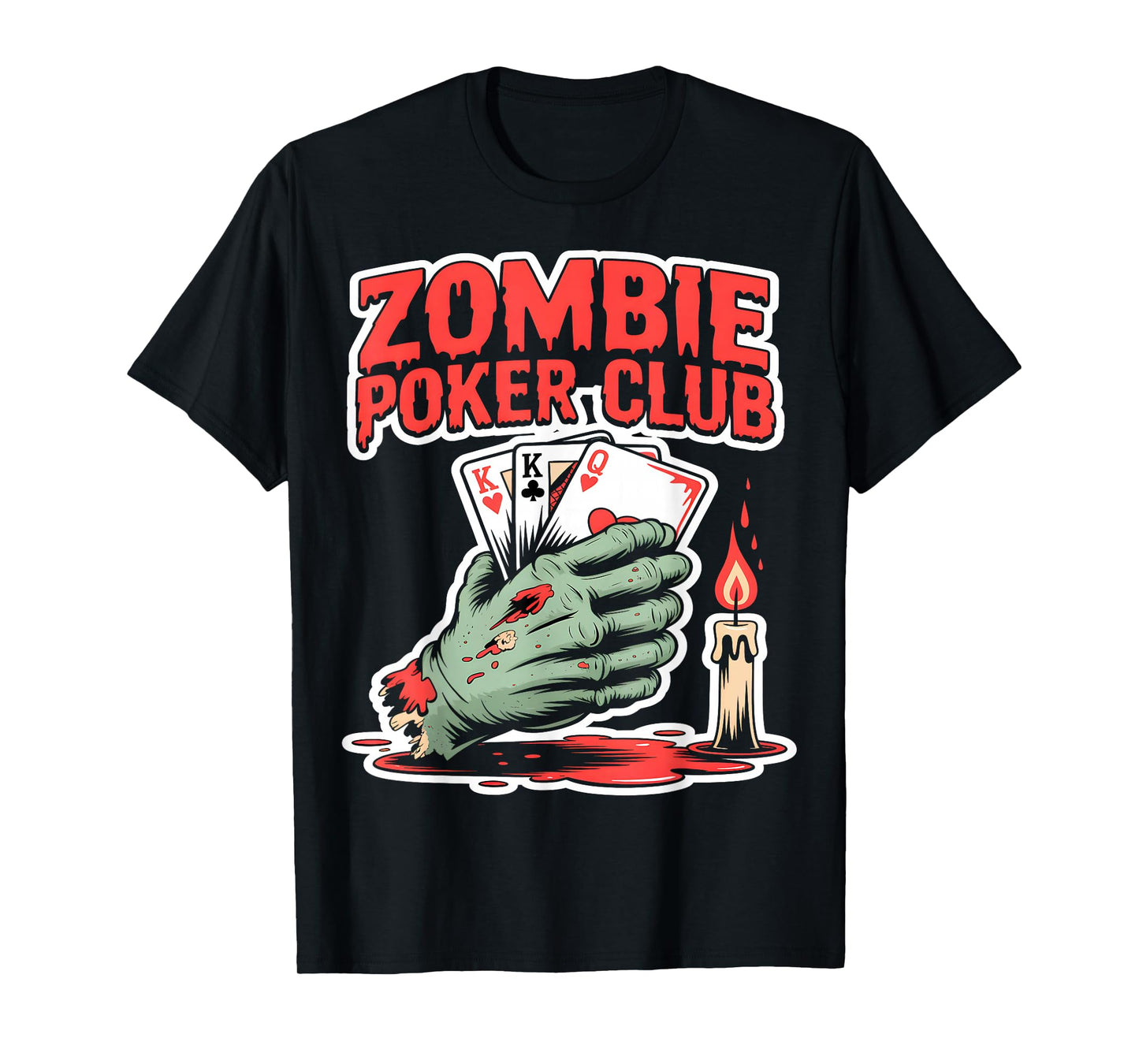 Zombie Poker Club Halloween T-Shirt