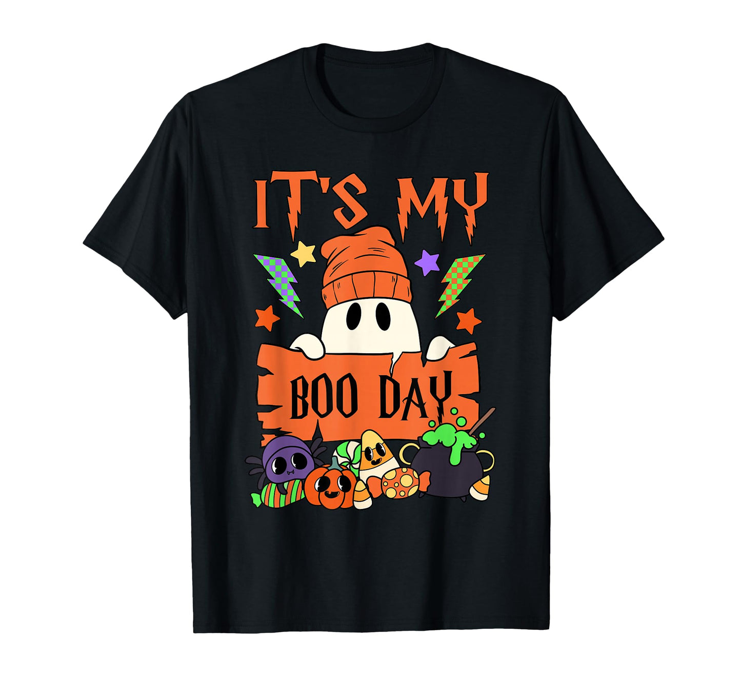 It's My Boo Day Booday Kids Cute Ghost Birthday Ghoul T-Shirt