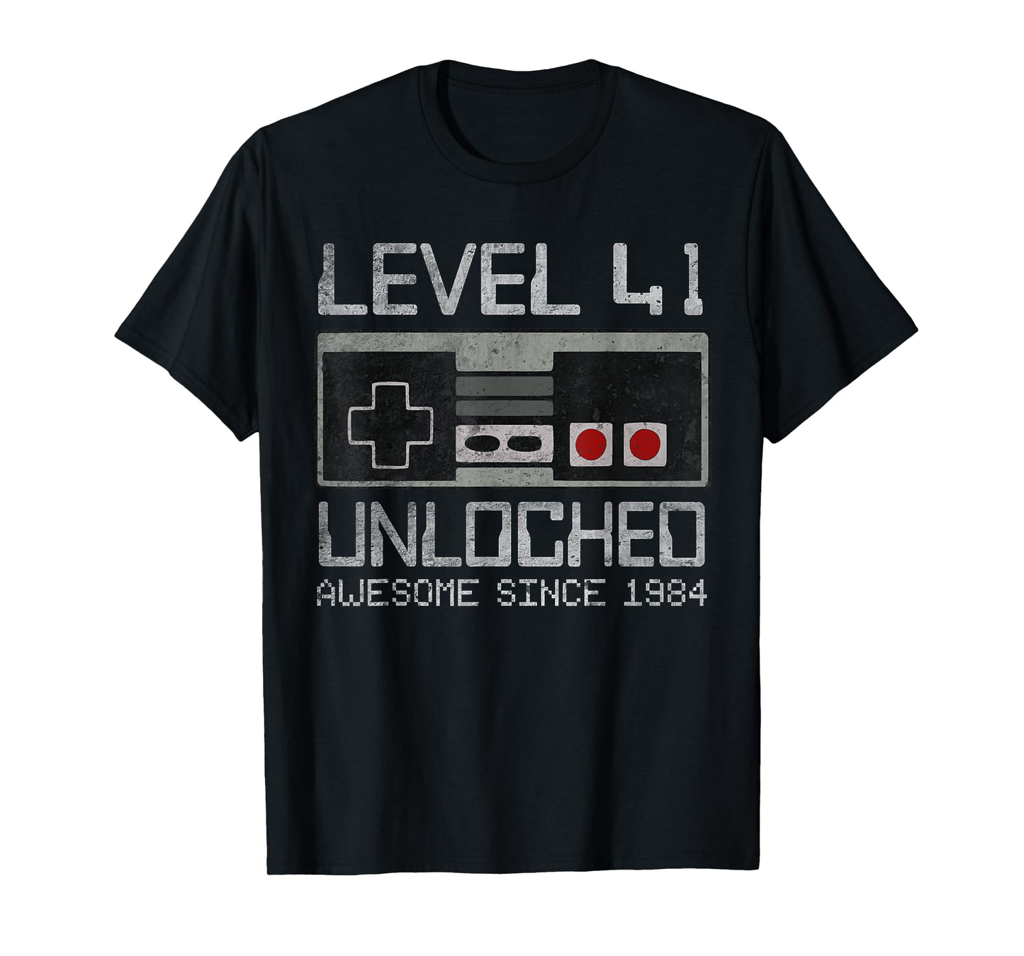 Level 41 Unlocked 41st Birthday 41 Year Old Video Gamer Men T-Shirt