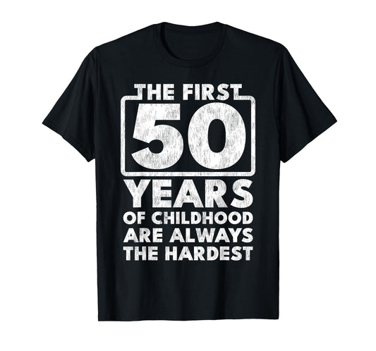 Vintage 50 Birthday Decorations Men Gag Funny Gift T-Shirt