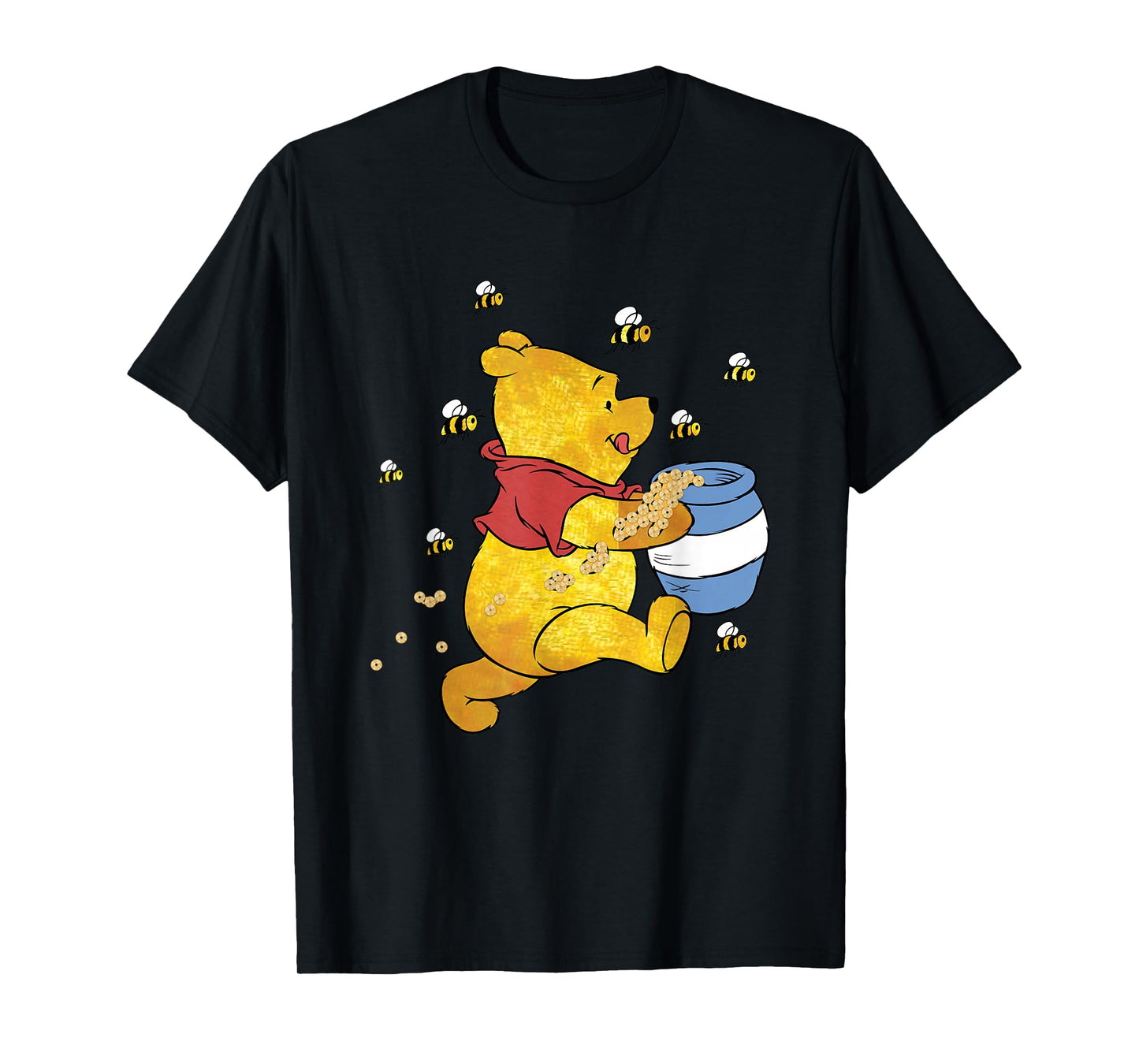 Disney Winnie The Pooh Honey Jar and Bees Graphic T-Shirt