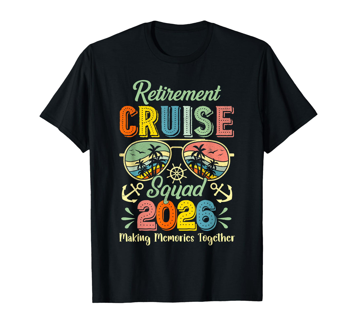 Vintage Retirement Cruise Squad 2026 Cruise Retiree Vacation T-Shirt