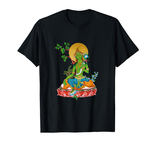 Tibetan Green Tara Buddha T-Shirt