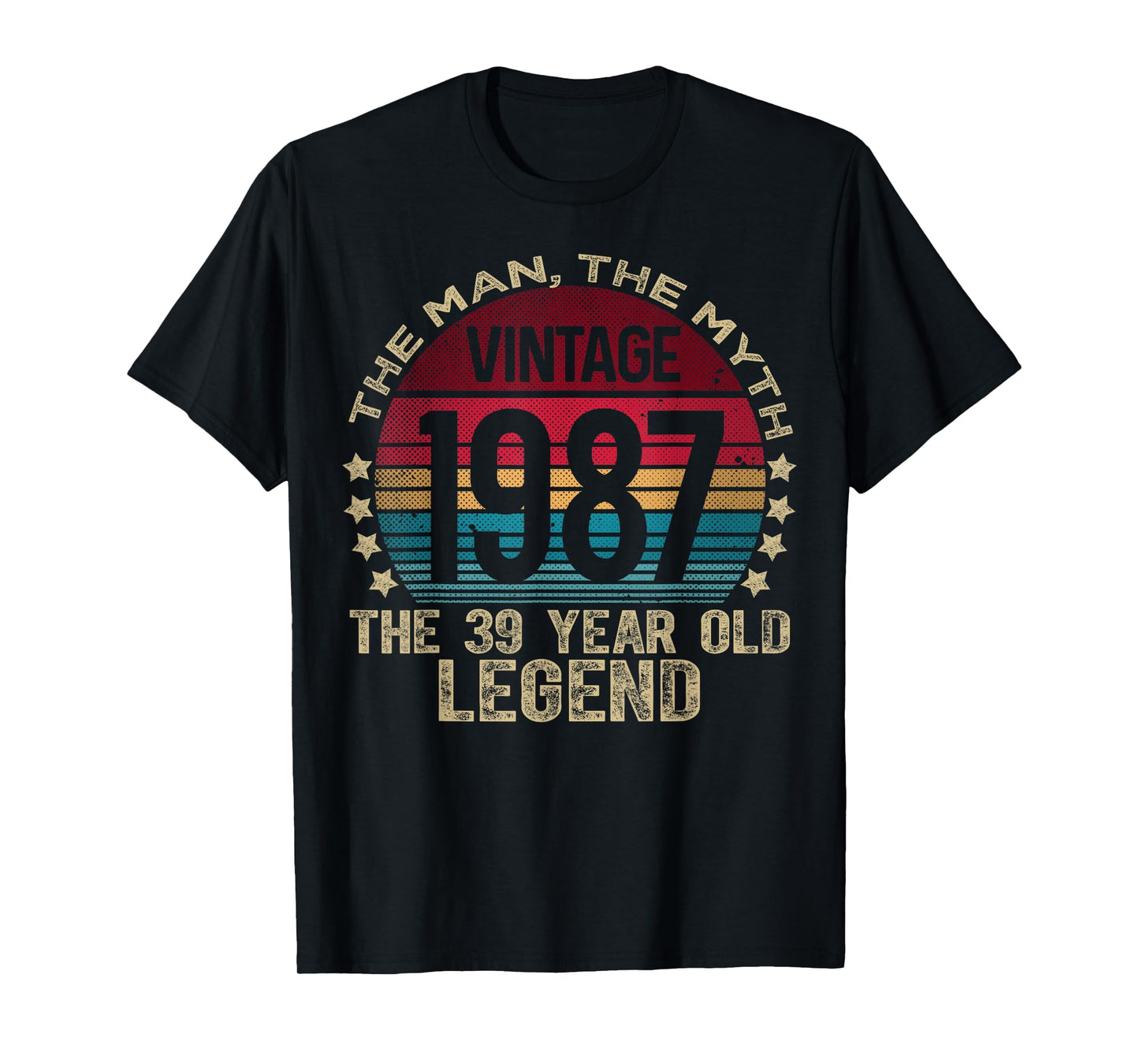 39 Year Old Gifts Vintage 1987 Limited Edition 39th Birthday T-Shirt