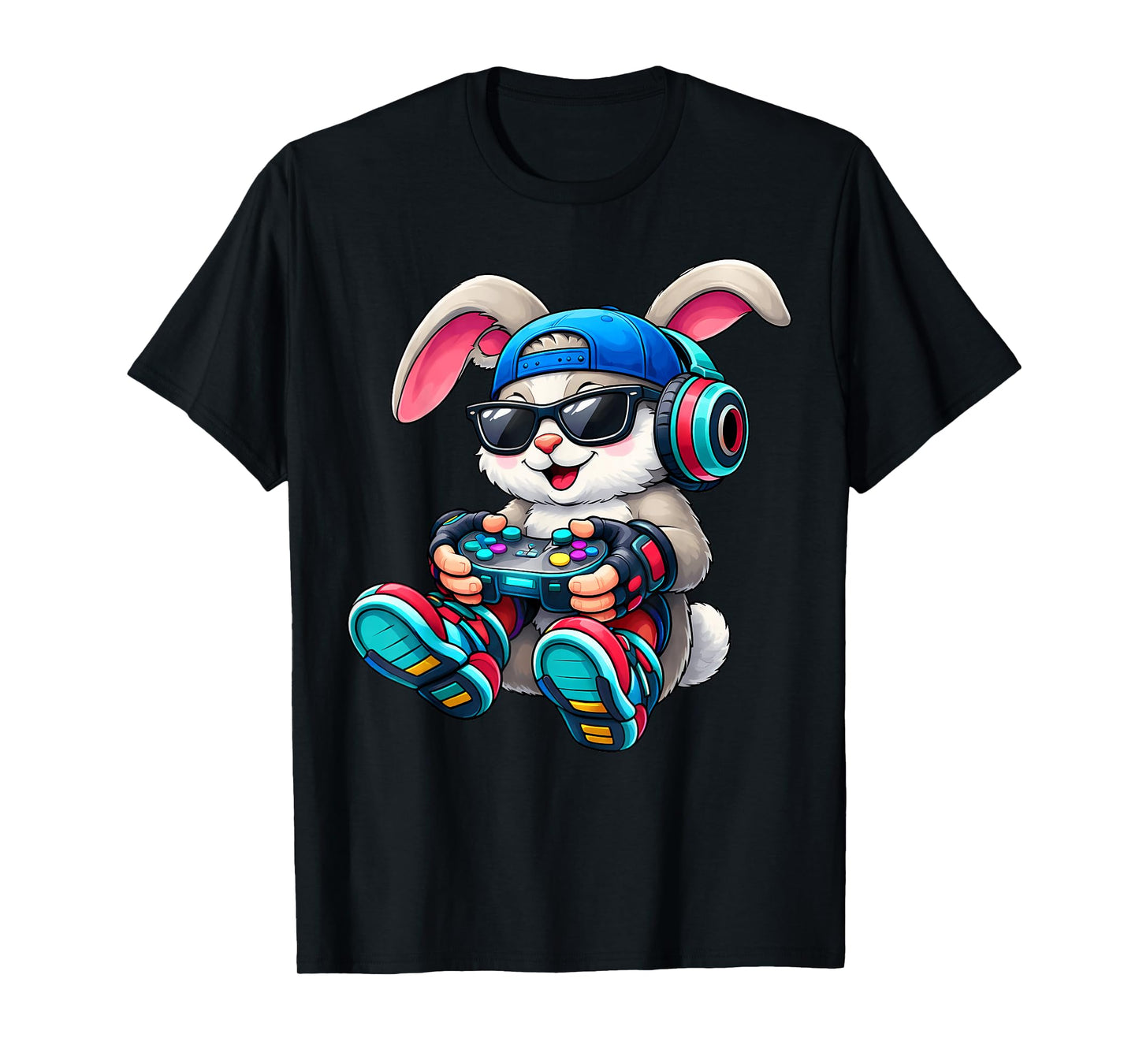 Kids Boys Easter Funny Game Gaming Bunny Easter for Kids Boy T-Shirt