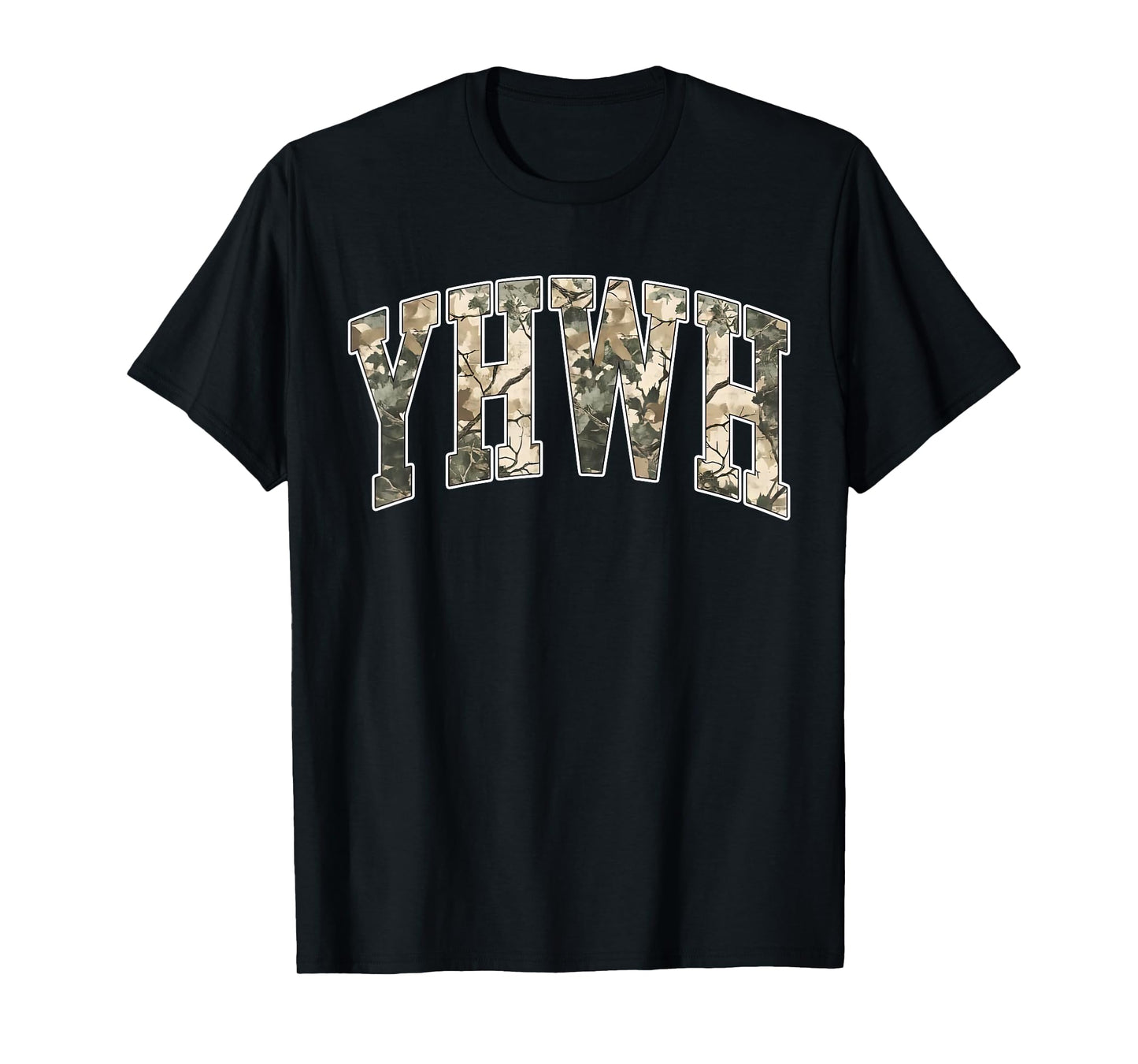 Camo YHWH Every Breath Speaks His Name Lungs Flower Faith T-Shirt