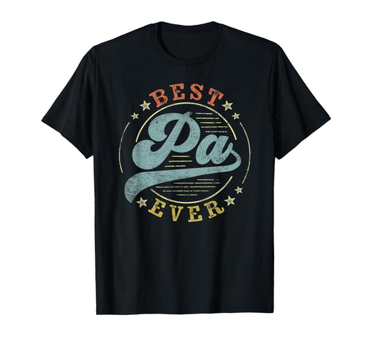 Best Pa Ever Father's Day Pa Gifts Vintage Emblem T-Shirt