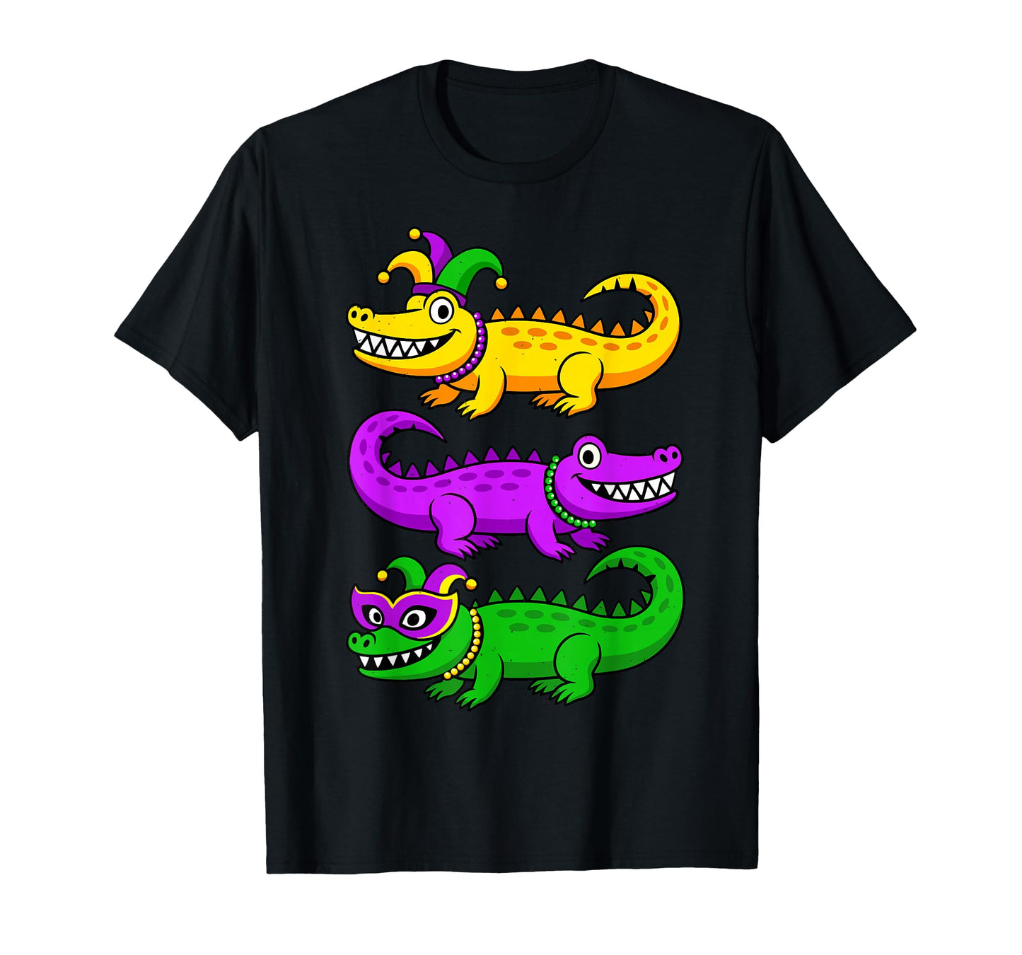 Mardi Gras Alligator for Kids Boys Mens Youth New Orleans T-Shirt