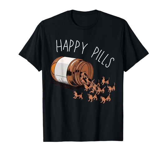 Happy Pills German Shepherd Dog Lovers T-Shirt