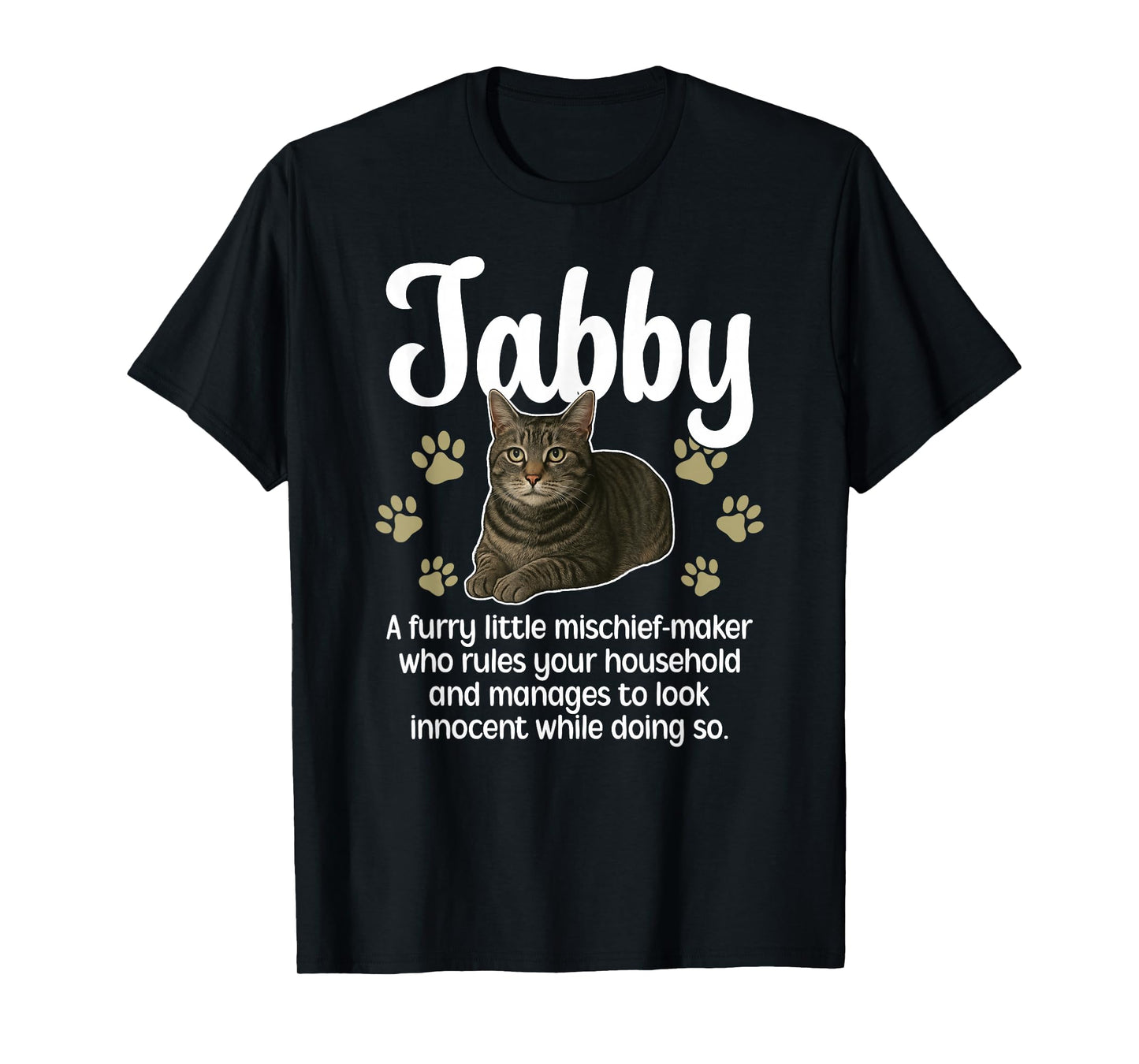 Funny Gray Tabby Cat Owner Grey Tabby Cat Lover T-Shirt