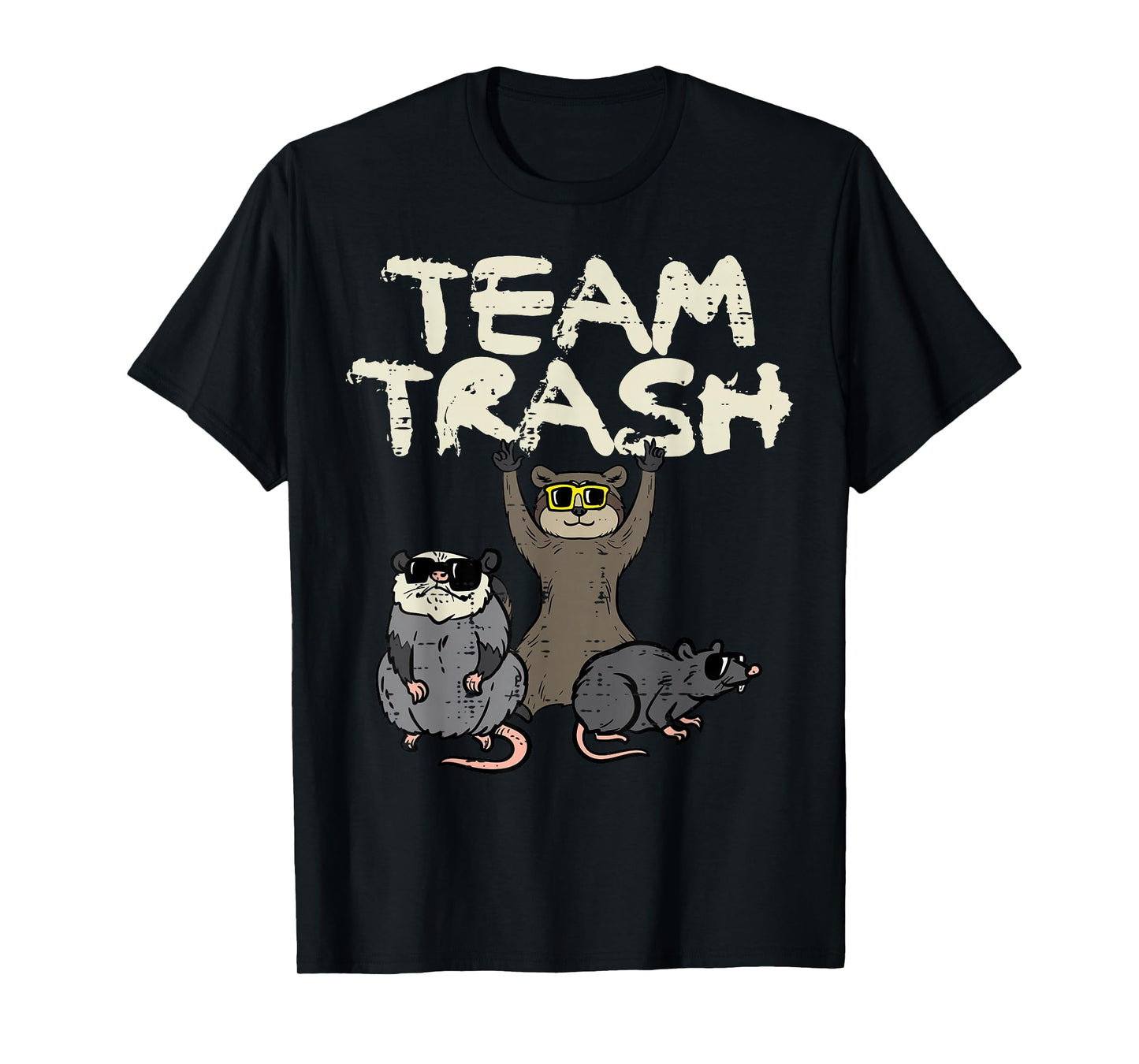 Team Trash Opossum Raccoon Possum Street Cat Men Kids Women T-Shirt