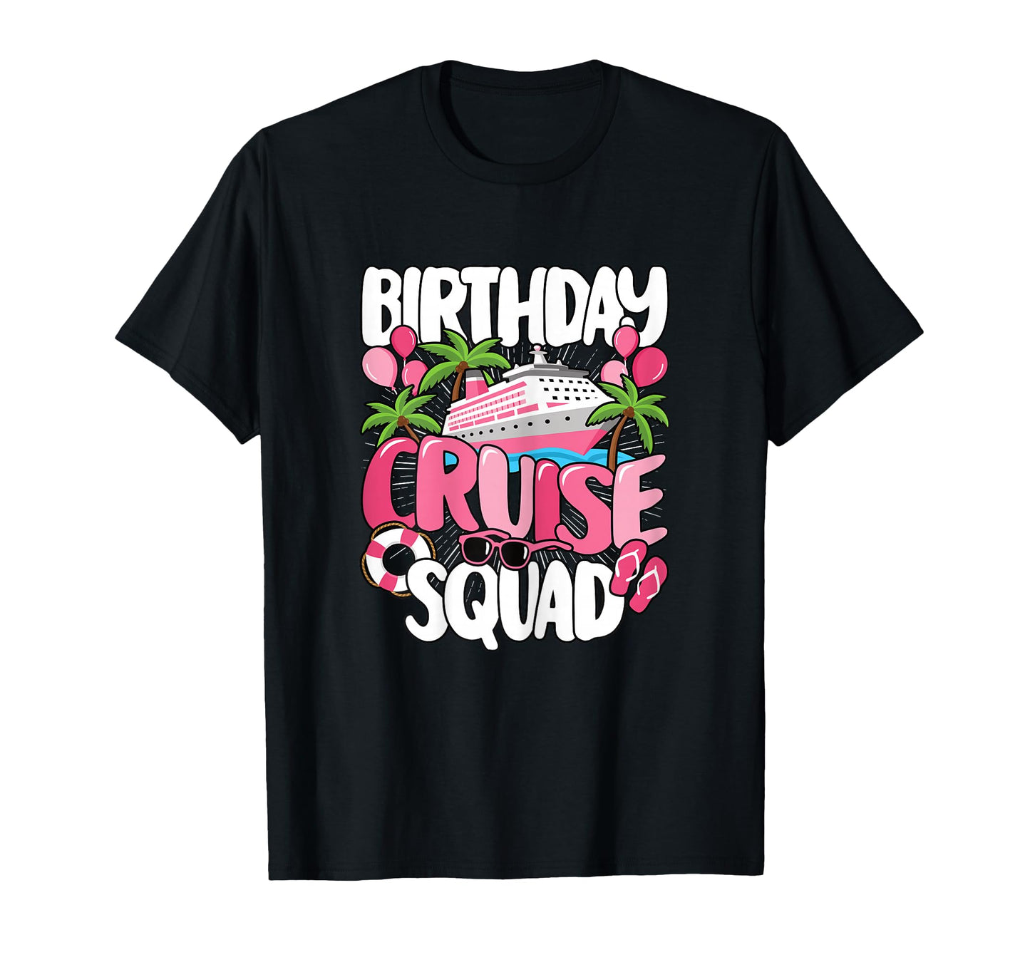 Birthday Cruise Squad Cute Sea Trip Women Girls Kids T-Shirt