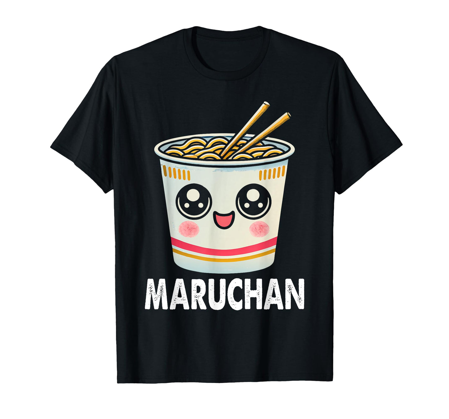 Cute Ramen Noodle Cup Face T-Shirt