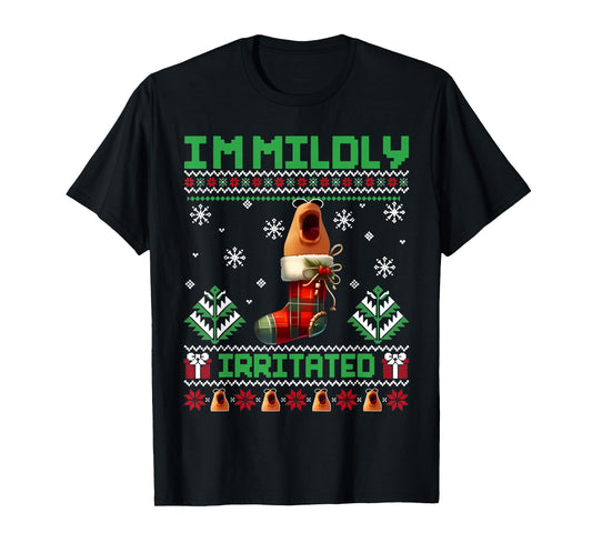 I'm Mildly Irritated Marcus The Worm Christmas Funny Meme T-Shirt