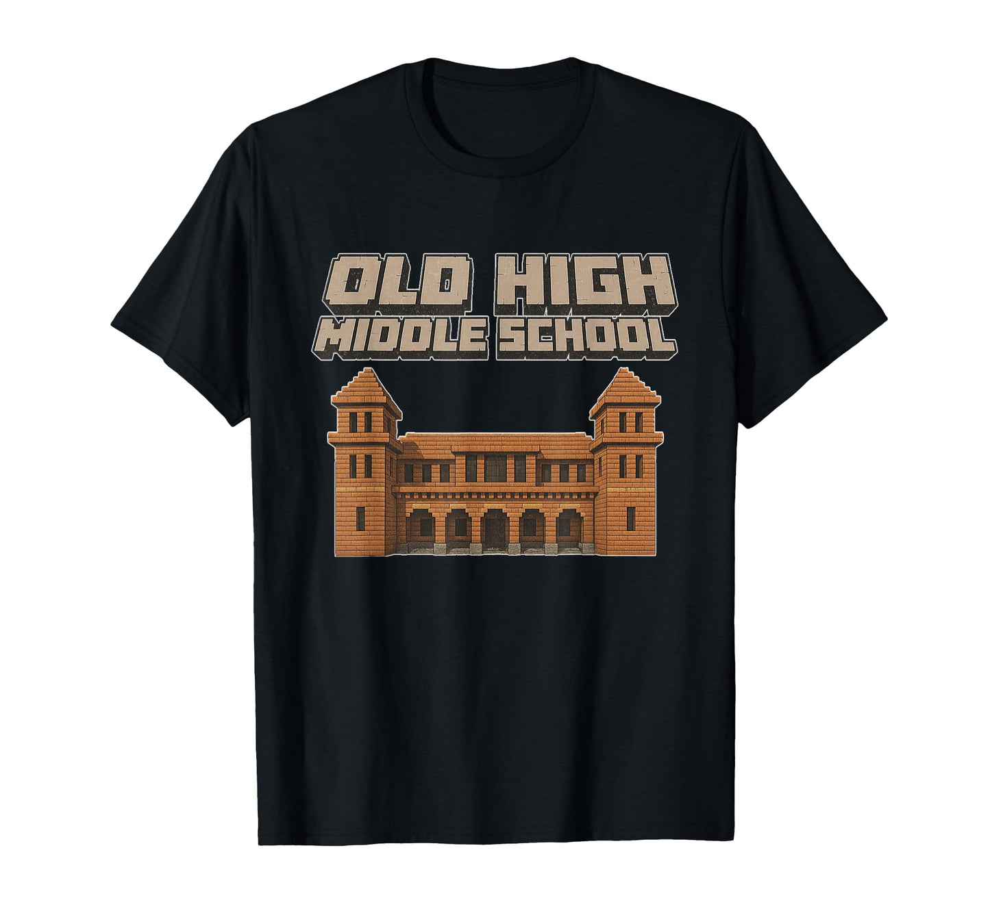 Old High Middle School (OHMS) Blocky Design T-Shirt