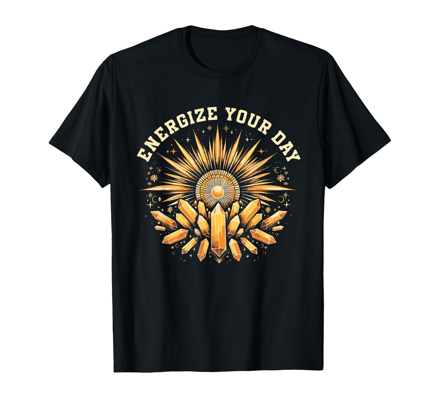 Funny Crystal Healing Crystals and Stones Meditation Yoga T-Shirt