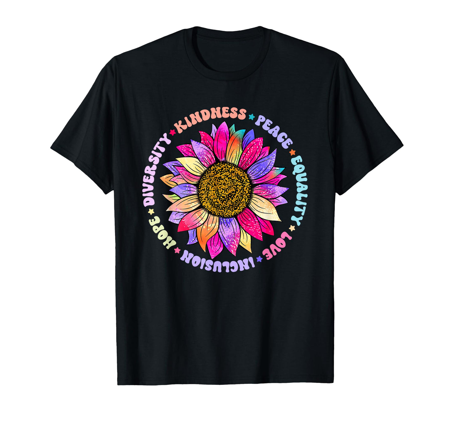 Kindness Peace Equality Love Hope Diversity Human Rights T-Shirt