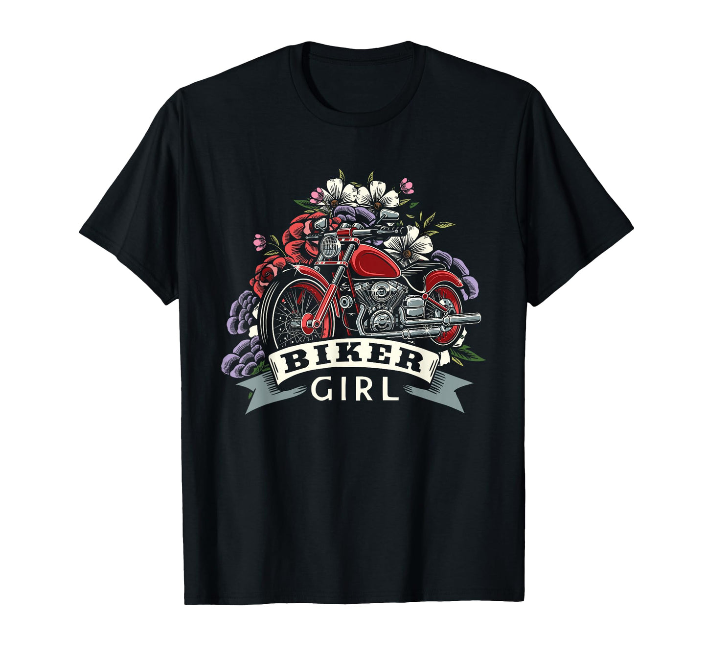 Motorcycle Girl Motorbike Motorcyclist - Biker Girl T-Shirt