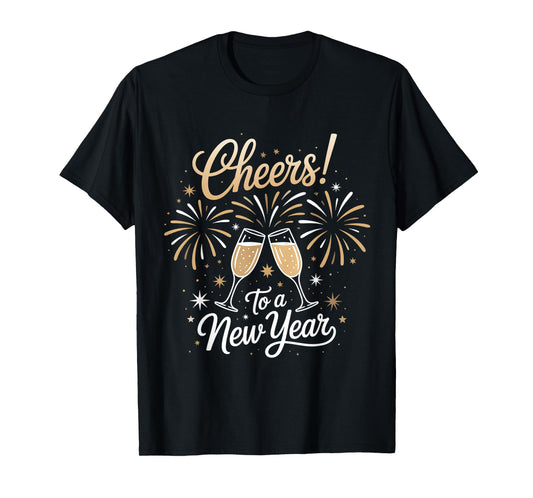 New Year Eve Party Cheers To A New Year Happy New Year 2026 T-Shirt