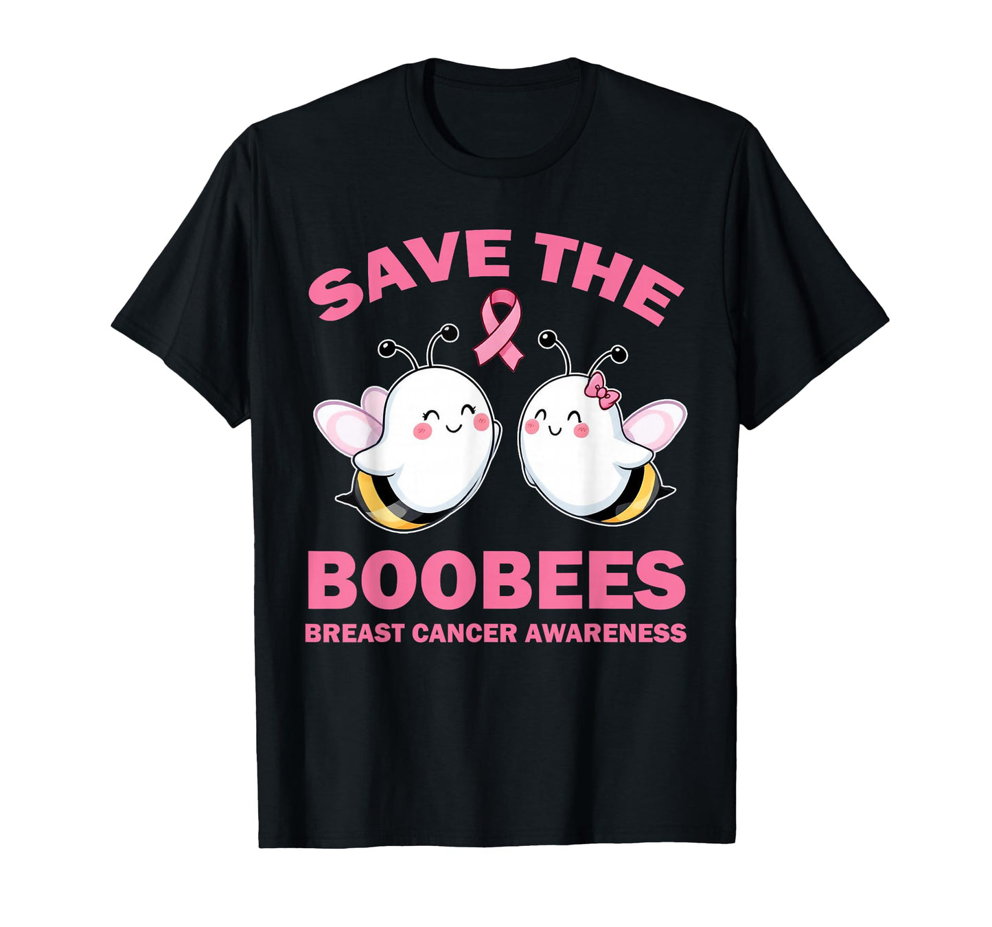 Save The Boobees Boo Bees Breast Cancer Halloween Women T-Shirt
