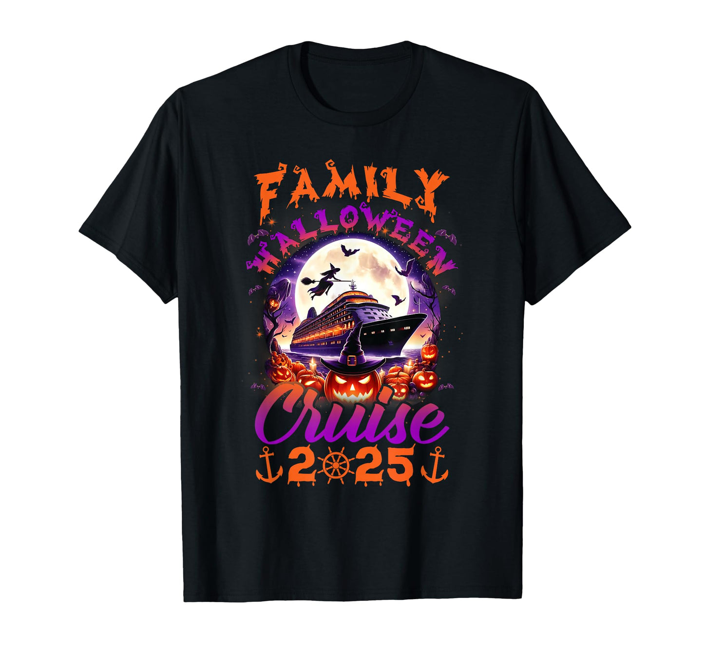 Family Halloween Cruise 2025 Matching Family Cruising Crew T-Shirt