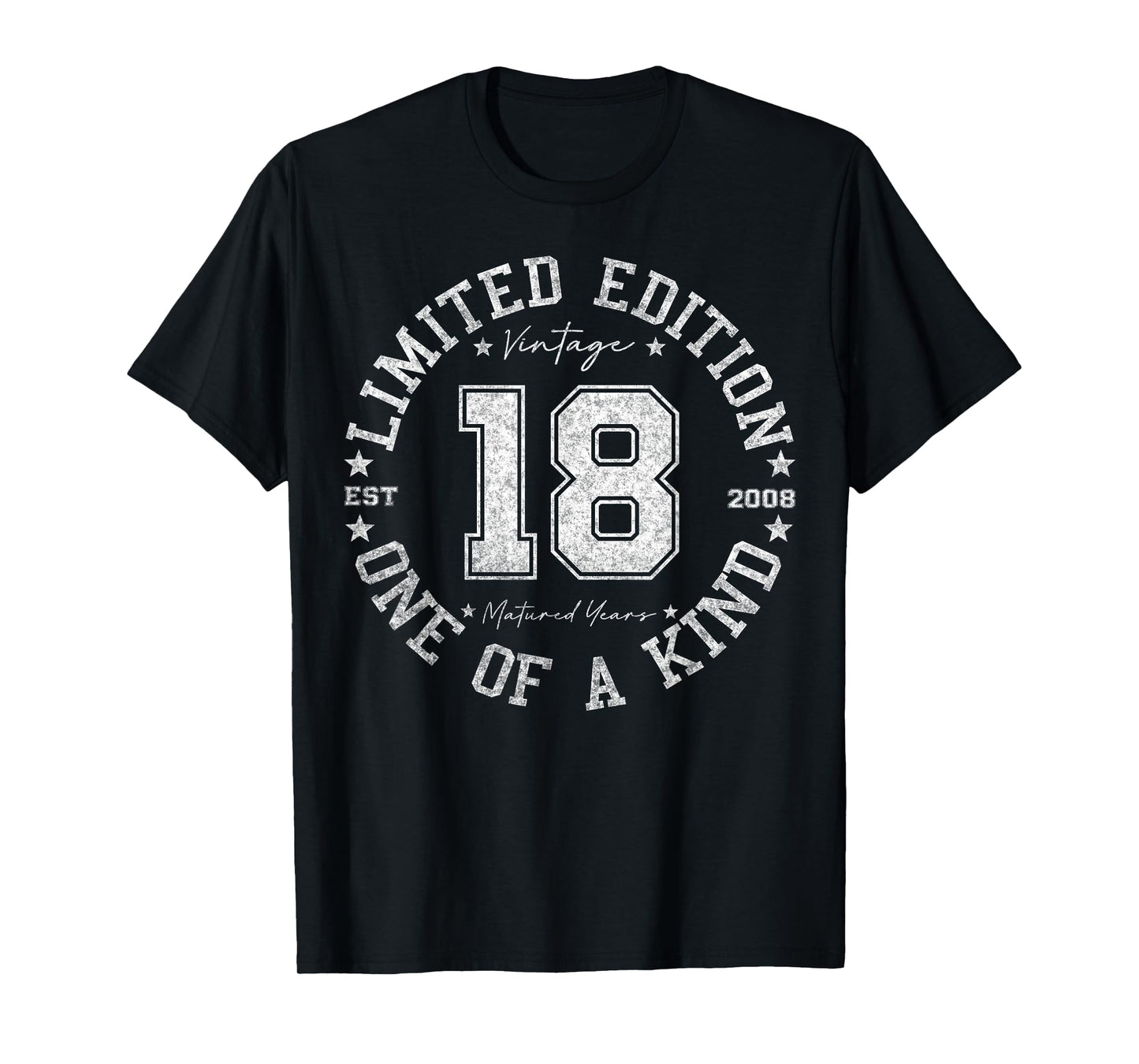 18 Year Old Gifts Vintage 2008 Limited Edition 18th Birthday T-Shirt