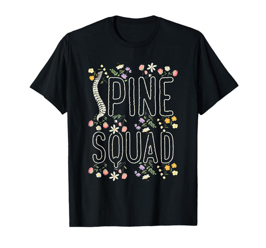 Orthopedic Nurse Floral Orthopedic Spine Squad T-Shirt