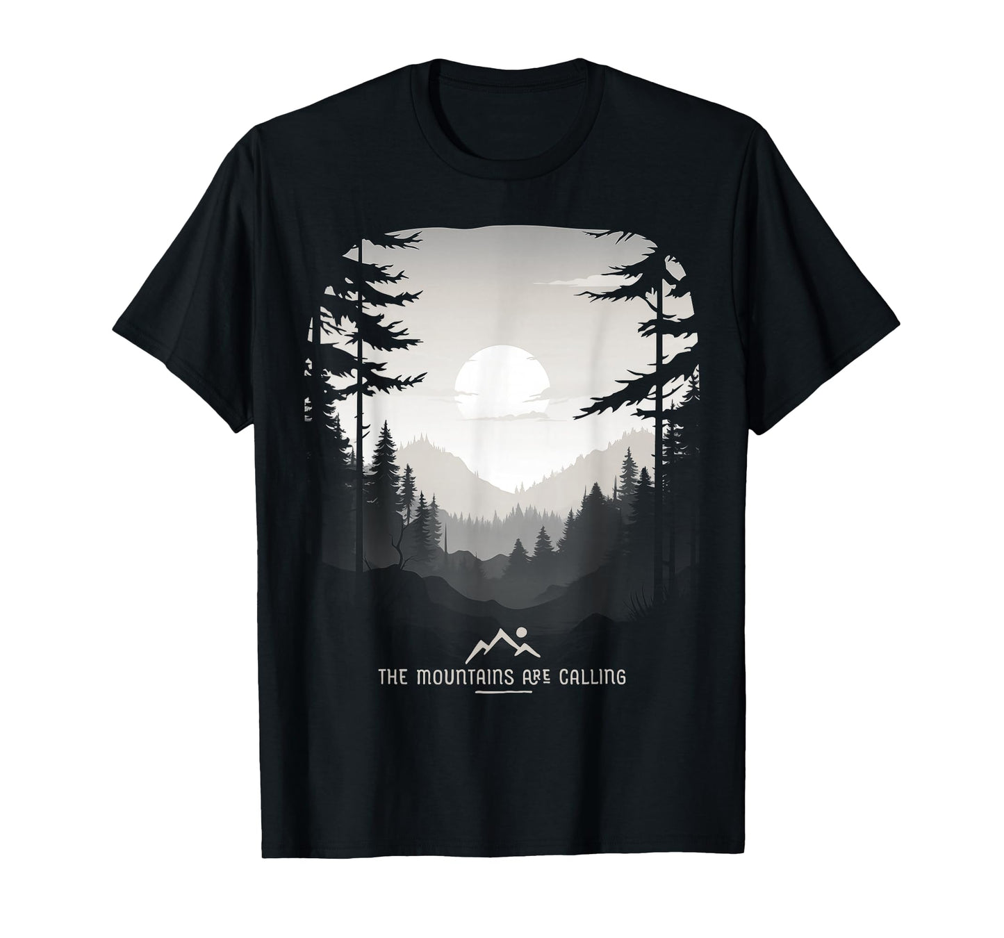 The Mountains Are Calling Original Unique Graphic T-Shirt