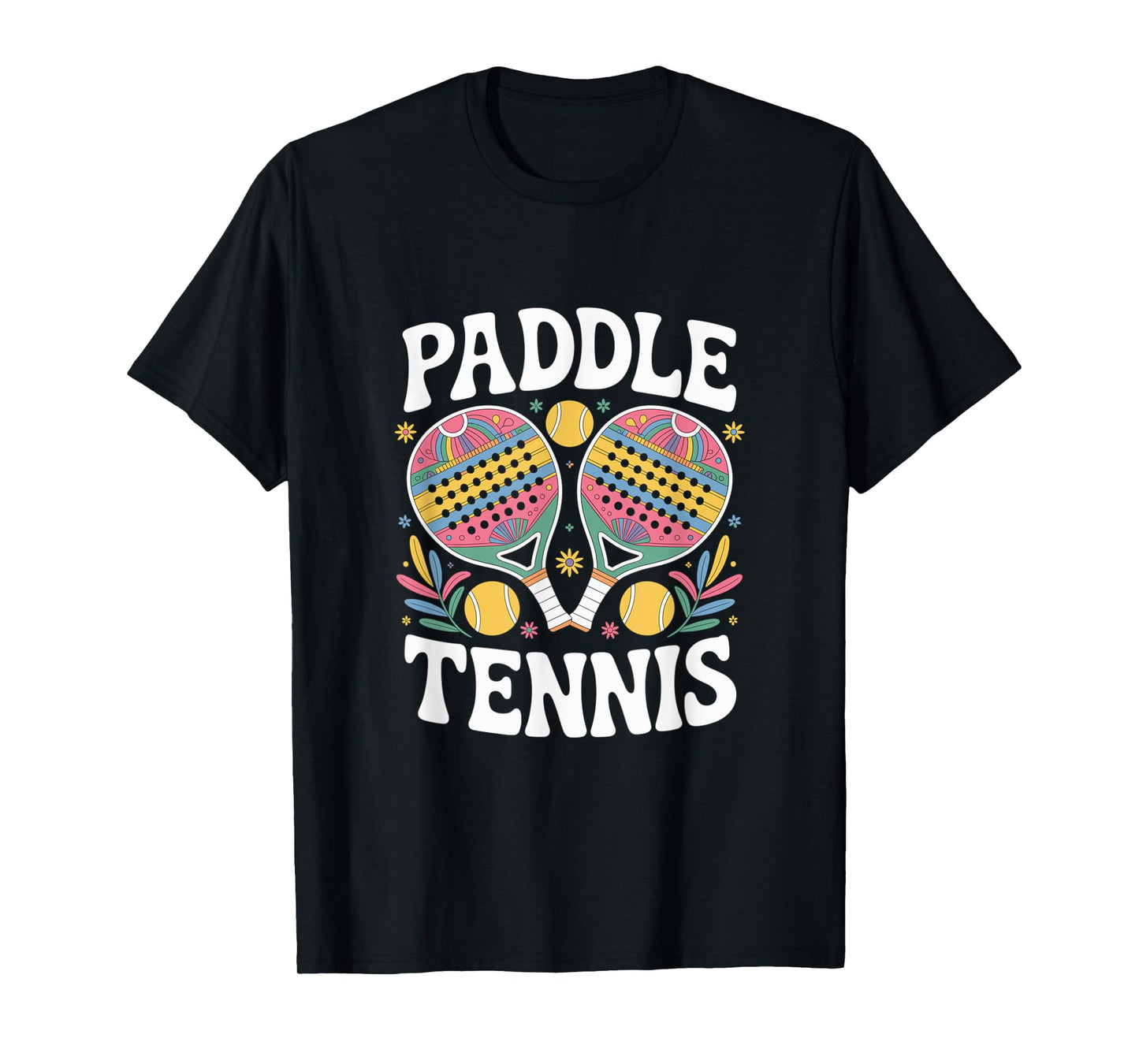Paddleball Boho Racket Sports Paddle Tennis T-Shirt