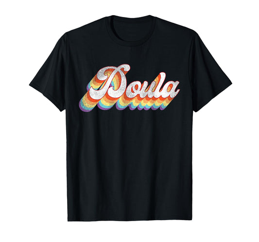 Doula Birth Worker Retro Vintage Doula T-Shirt