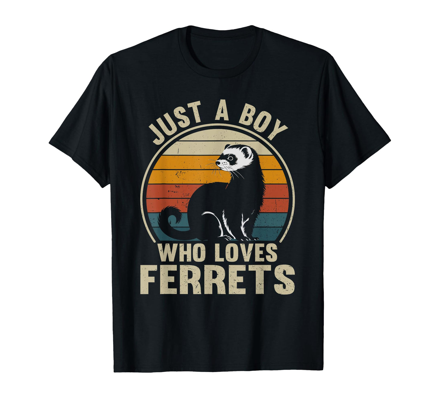 Just A Boy Who Loves Ferrets Recto Ferret Lover T-Shirt