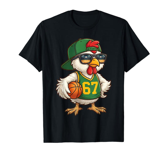 Chicken Basketball 67 Gen Alpha Slang Sports Men Boys Kids T-Shirt