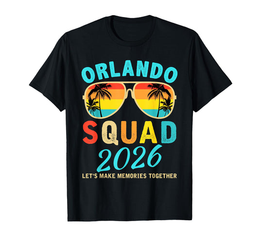 Family Vacation 2026 Orlando Friends Group Vacation Matching T-Shirt