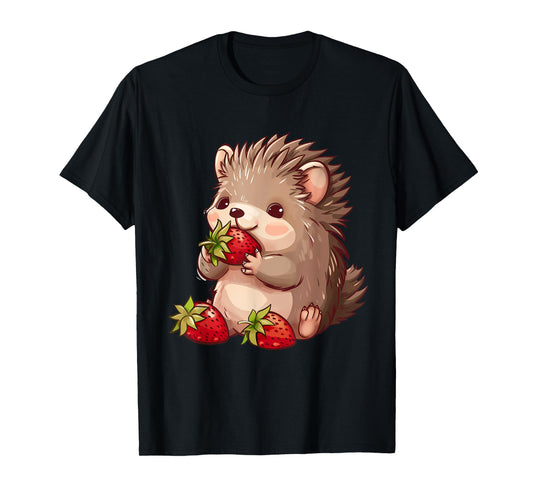 Strawberry Hedgehog Cute Hedgehog Strawberries Wildlife T-Shirt